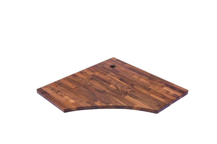 Solid Black Walnut Wood Single Butcher Block Office Table/Desk Top Suppliers